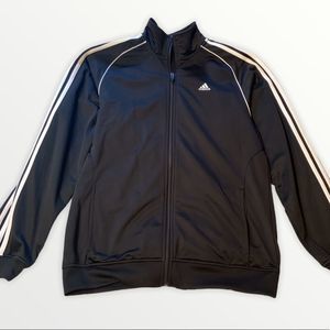 Adidas Black and White Track Jacket Medium